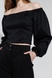 Блуза женская 2401 L Черный (2000990396594D) Фото 2 из 9