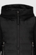 Куртка однотонная женская Visdeer 24111 XL Черный (2000990321220D) Фото 10 из 15