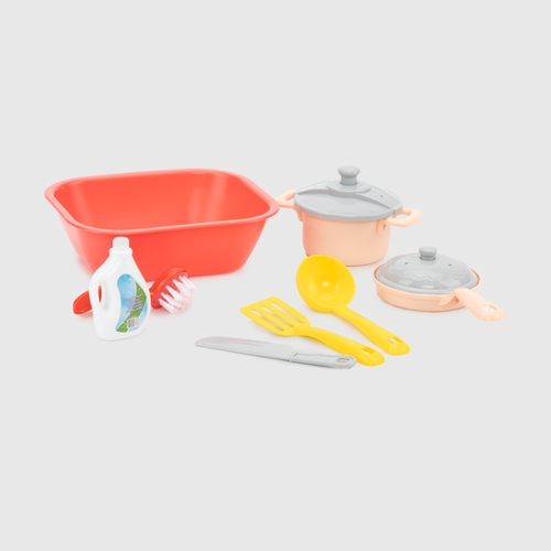 Фото Детский набор посуды 8 предметов ENKI TOYS EK8002C Разноцветный (2002012276013)