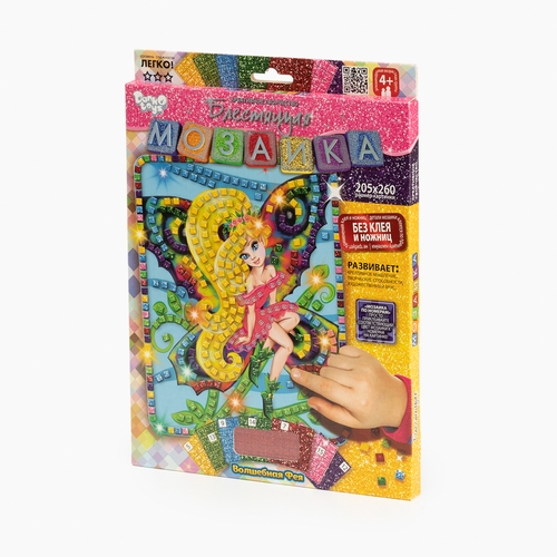 Фото Набор для творчества "Блестящая мозаика Волшебная фея" Danko Toys БМ-02-10 Разноцветный (2000989845362)