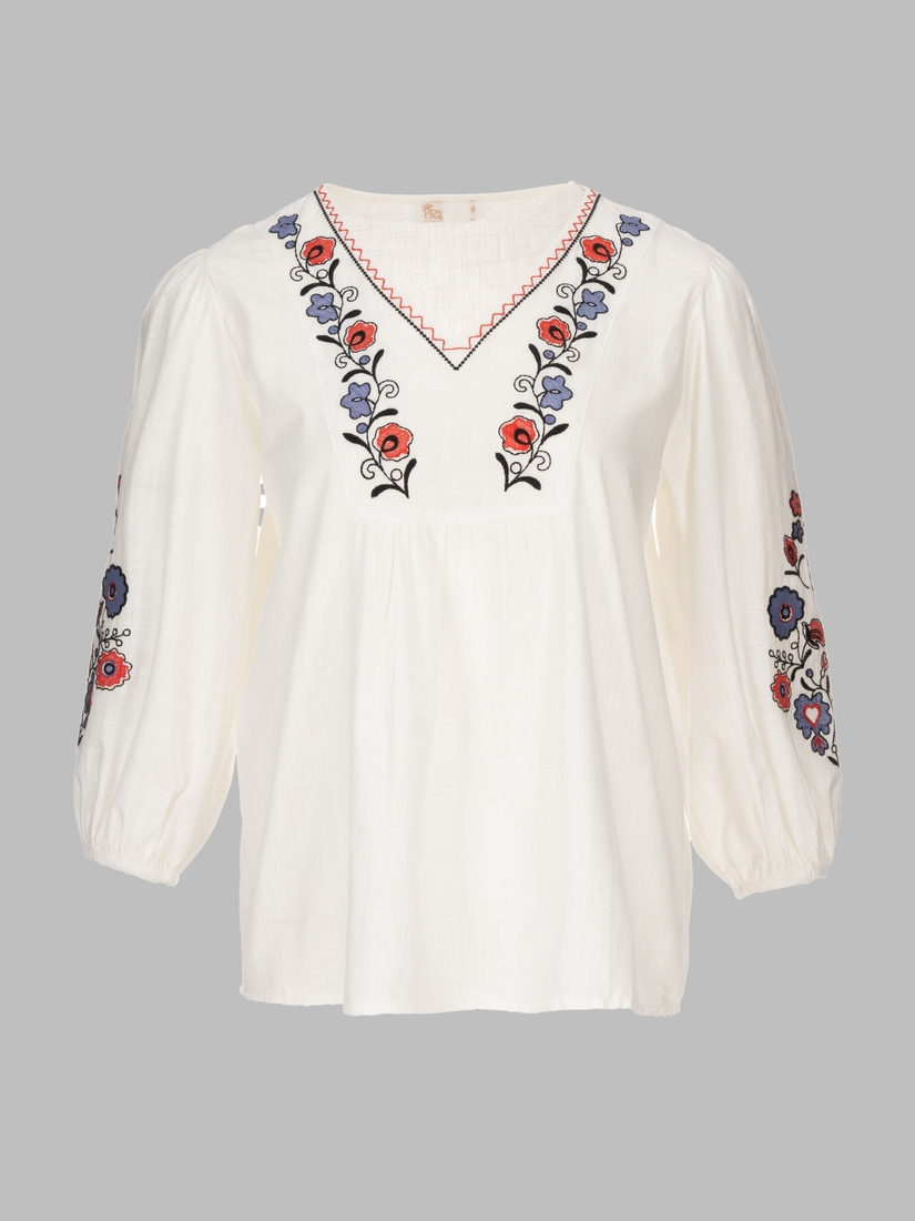 Фото Вышиванка рубашка женская Park karon 23043 L Белый (2000990485571A)