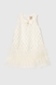 Сукня бальна з візерунком для дівчинки Wecan 24032 110 см Молочний (2000990269539A) Фото 1 з 7