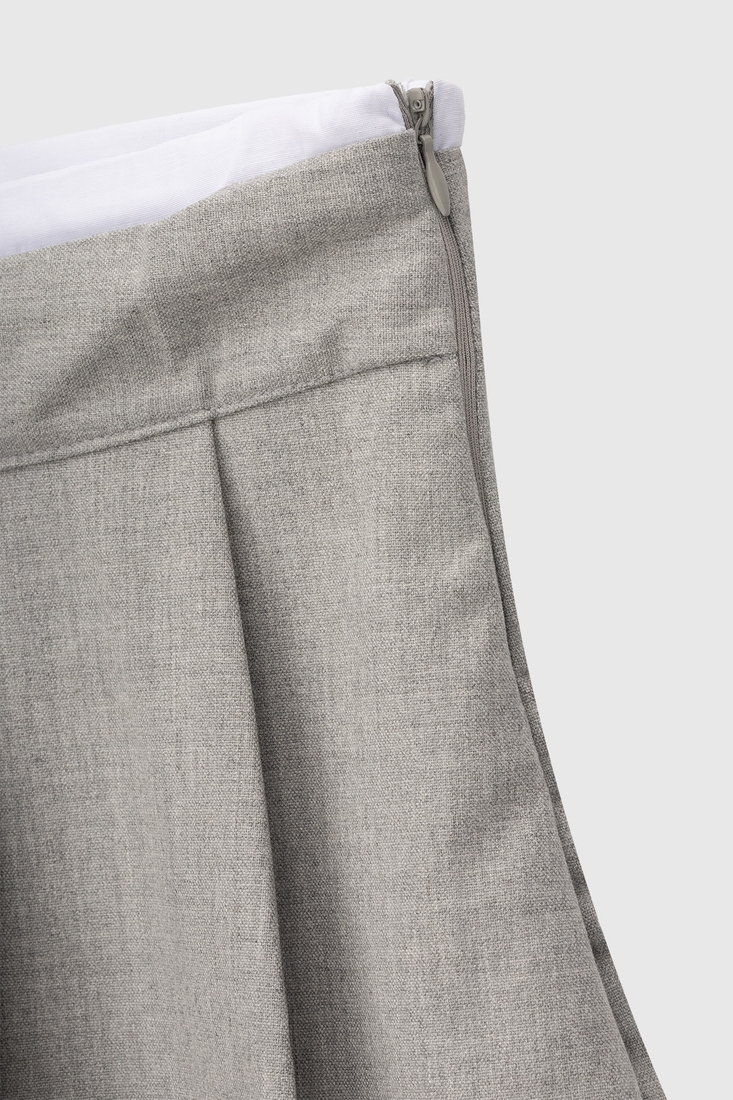 Фото Юбка-шорты однотонная женская Firesh 8884 L Серый (2000990523488D)