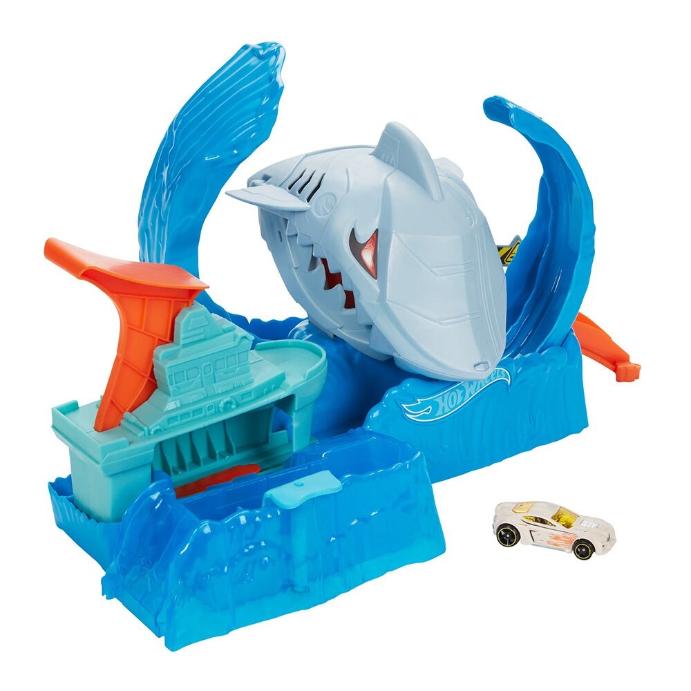 Фото Игровой набор Hot Wheels Голодная Акула-робот из серии "Измени цвет" (GJL12)