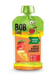 Bob Snail пюре смузі банан-полуниця 120г 3387 П (4820219343387)