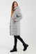 Куртка однотонна жіноча On me M22241 XL Світло-сірий (2000990314703D) Фото 3 з 15