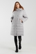 Куртка однотонна жіноча On me M22241 XL Світло-сірий (2000990314703D) Фото 1 з 15