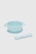 Набір дитячого силіконового посуду 18 Блакитний (2002016659119) Фото 1 з 4