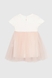 Платье однотонное для девочки Baby Show 9409 86 см Пудровый (2000990473707S) Фото 2 из 6