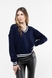 Пуловер однотонний жіночий Park karon 10339 One Size Темно-синій (2000989850892D) Фото 1 з 12