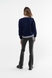 Пуловер однотонний жіночий Park karon 10339 One Size Темно-синій (2000989850892D) Фото 6 з 12
