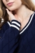 Пуловер однотонний жіночий Park karon 10339 One Size Темно-синій (2000989850892D) Фото 4 з 12