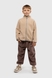 Спортивні штани однотонні для хлопчика Lizi 9107 98 см Коричневий (2000989835028W) Фото 6 з 12