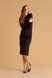 Сукня однотонна жіноча Karol 5145 S Чорний (2000990319050D) Фото 3 з 9