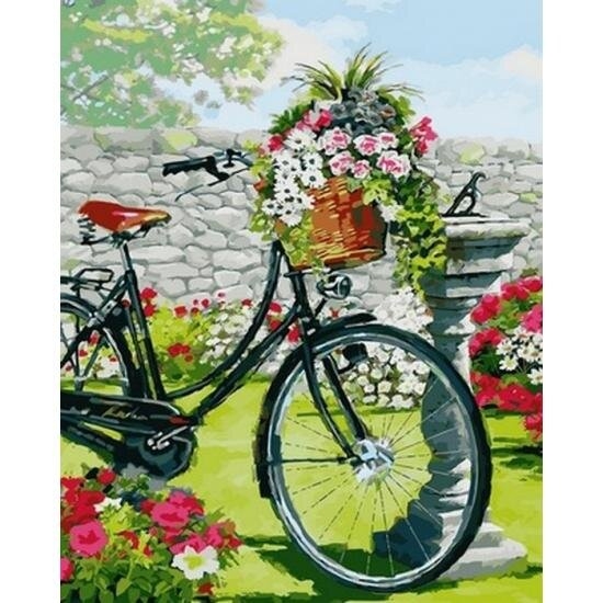 Фото Набор для творчества Babylon DIY живопись по номерам Велосипед (2000903604457)