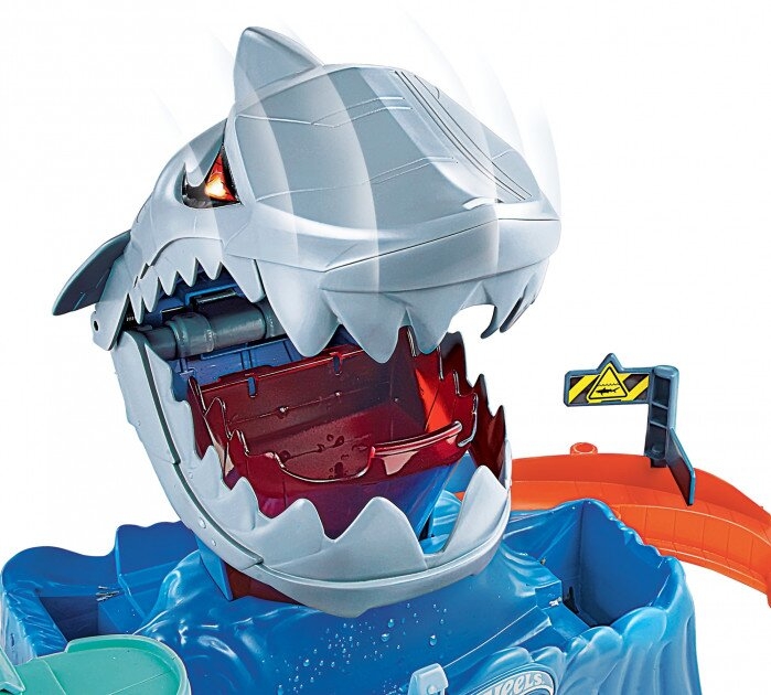 Фото Игровой набор Hot Wheels Голодная Акула-робот из серии "Измени цвет" (GJL12)