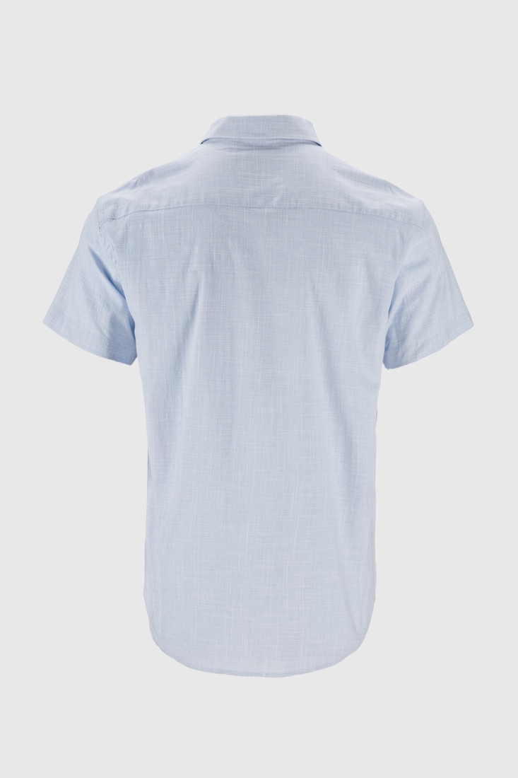 Фото Рубашка классическая однотонная мужская Redpolo 3916 M Светло-голубой (2000990632449S)