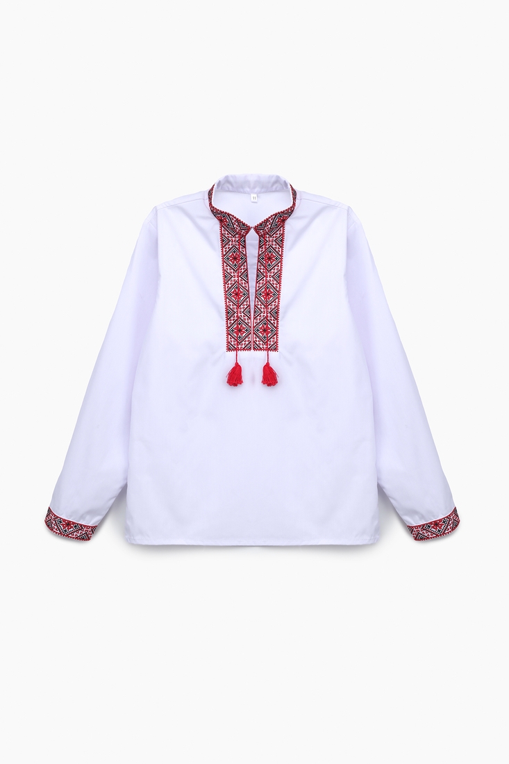 Фото Рубашка с вышивкой для мальчика КАЗАЧОК ФЕДОР 92 см Красный (2000902198926D)