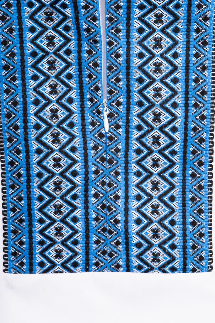 Фото Рубашка вышиванка для мальчика Veronika СЕРГЕЙКО-2 122 см Голубой (2000990003225D)