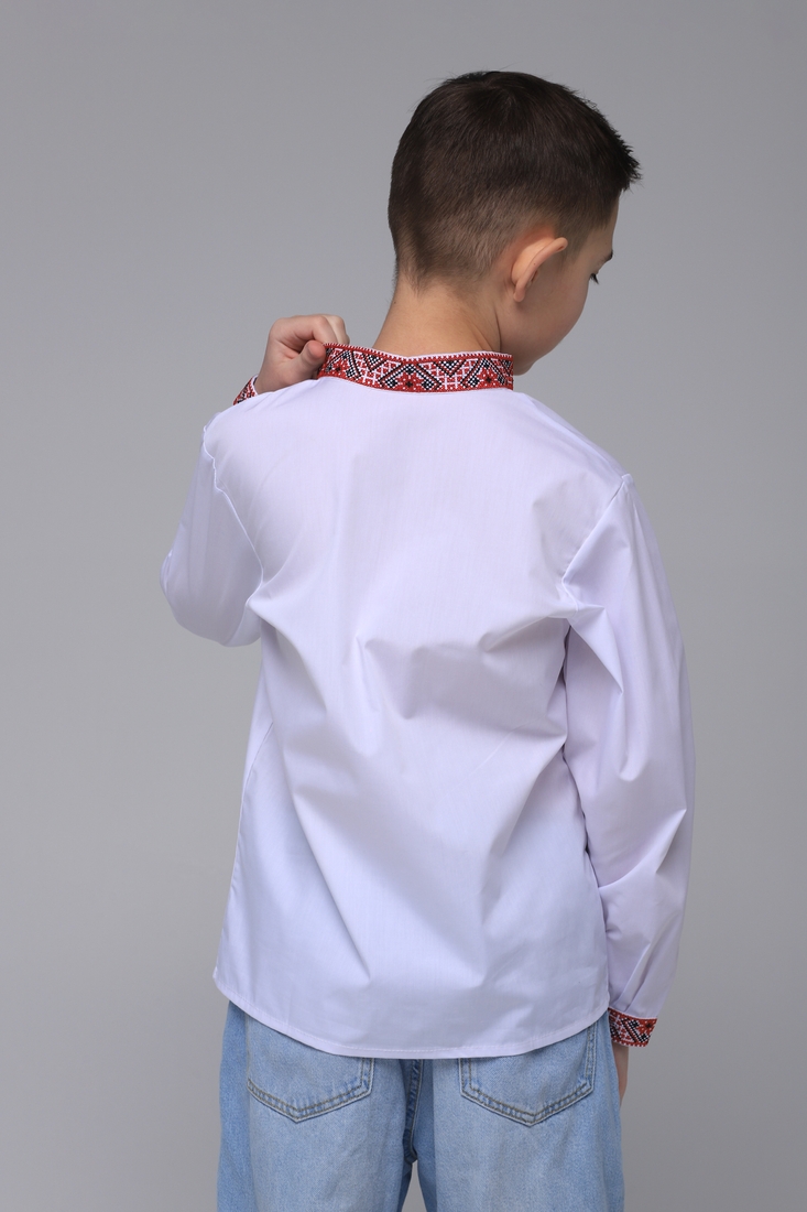 Фото Сорочка з вишивкою для хлопчика КОЗАЧЕК ФЕДІР 152 см Червоний (2000902199237D)