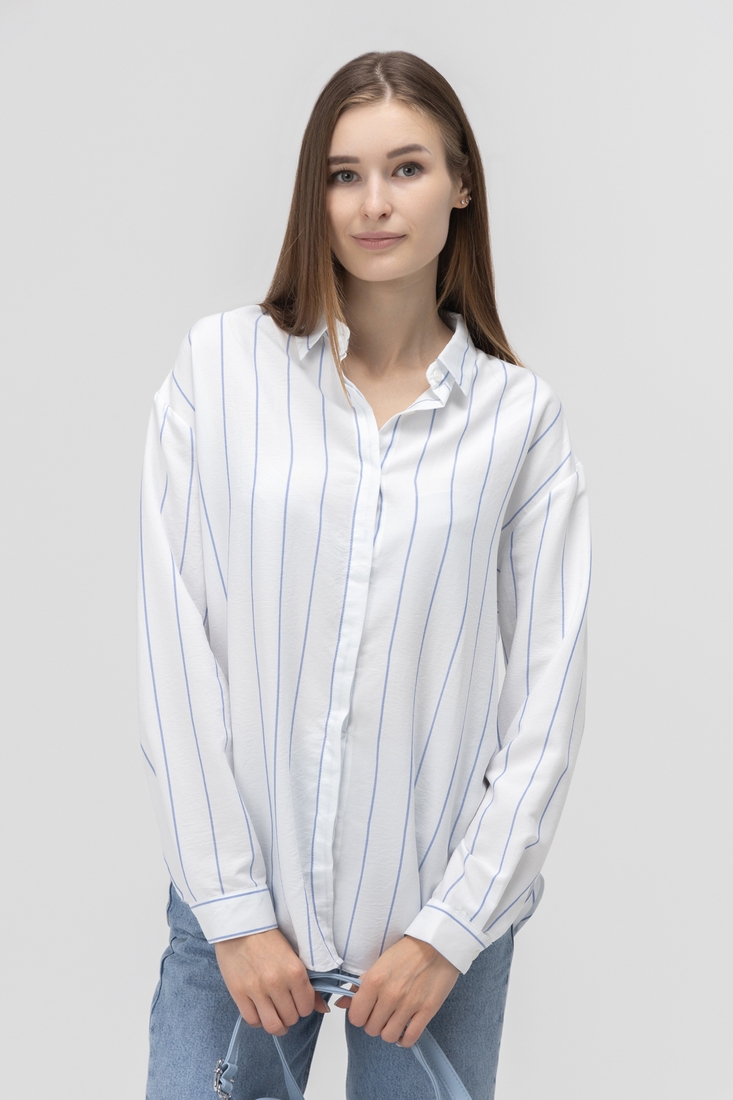 Фото Рубашка с узором женская Karol 5118 L Белый (2000990006516D)