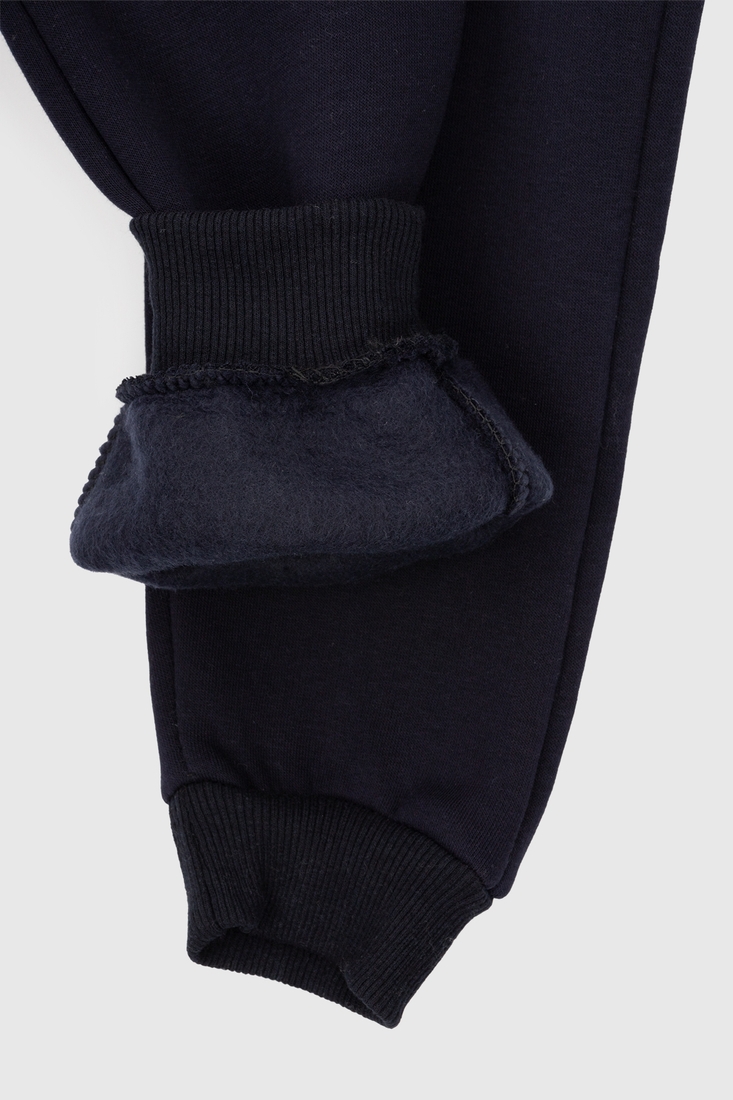 Фото Спортивні штани для хлопчика манжет з принтом Atescan 19805 104 см Темно-синій (2000990142733W)