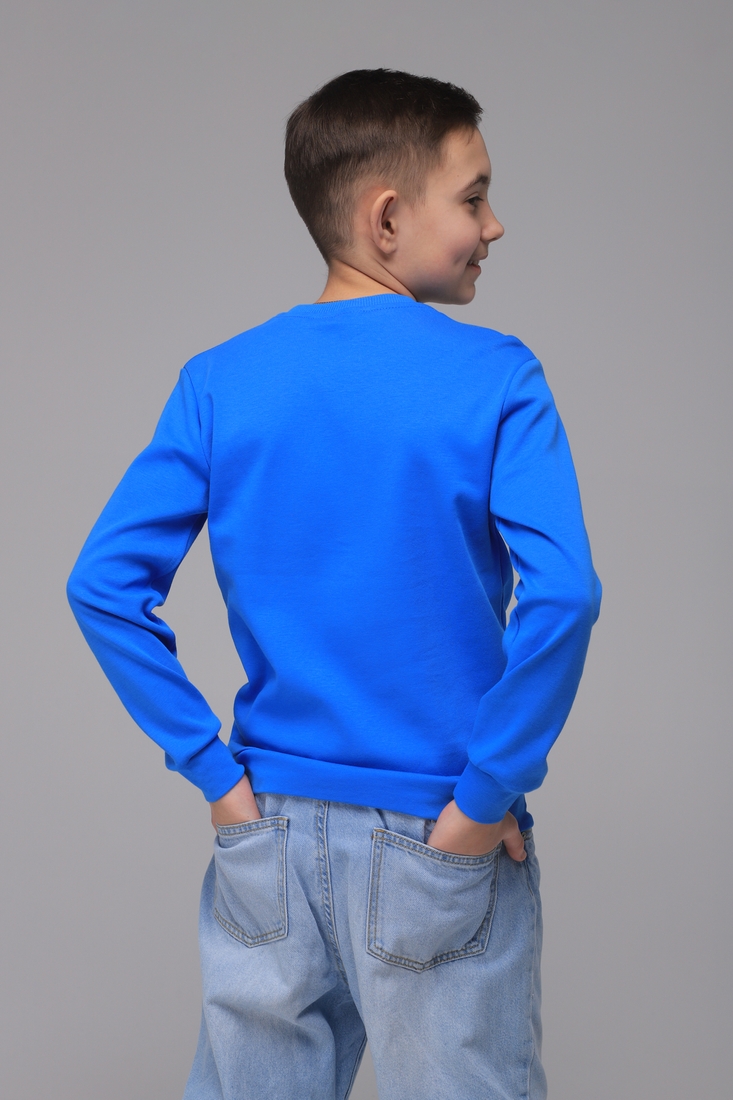 Свитшот для мальчика с принтом Pitiki 9700-1 152 см Синий (2000989479536D)