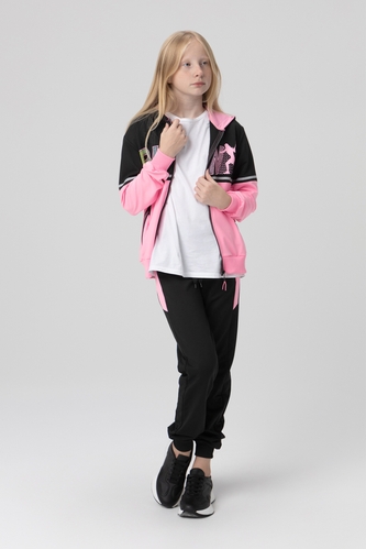 Фото Спортивный костюм для девочки S&D 6777 кофта + штаны 164 см Розовый (2000989918172D)