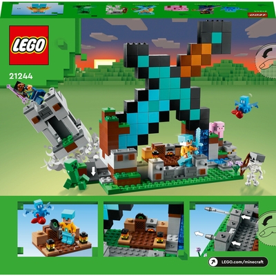 Конструктор Lego Minecraft Форпост із мечем 21244 (5702017415796)