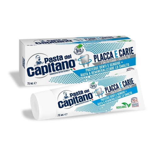 Фото Pasta del Capitano зубна паста Placca e Carie 75 мл (8002140039010A)