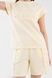 Костюм футболка + шорти однотонний жіночий MDG 24729 S Жовтий (2000990404084S) Фото 4 з 18