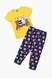 Костюм для дiвчинки (футболка+Велотреки) Baby Show 16147 110 Жовтий (2000989457275S) Фото 8 з 15
