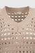 Пуловер однотонний жіночий Femme 1016 One Size Бежевий (2000989871156D) Фото 8 з 10