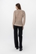 Пуловер однотонний жіночий Femme 1016 One Size Бежевий (2000989871156D) Фото 5 з 10