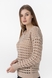 Пуловер однотонный женский Femme 1016 One Size Бежевый (2000989871156D) Фото 2 из 10