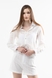 Рубашка однотонная женская W23-31 XL Белый (2000989543268S) Фото 1 из 12