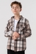 Рубашка с узором для мальчика Deniz 124 164 см Бежевый (2000990473233D) Фото 2 из 12