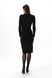 Сукня однотонна жіноча 738 L Чорний (2000990229021W) Фото 3 з 10