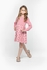 Платье с узором для девочки Toontoy 22259 116 см Пудровый (2000989638889D) Фото 3 из 9