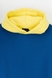 Худі однотонний жіночий MDG 241336 One Size Синьо-жовтий (2000990033833W) Фото 11 з 15