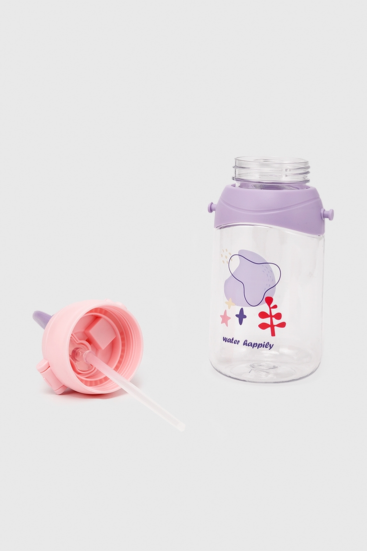 Фото Пляшка дитяча з трубочкою для напоїв YIWUSHIYALE 2108 Бузковий (2000990392961)