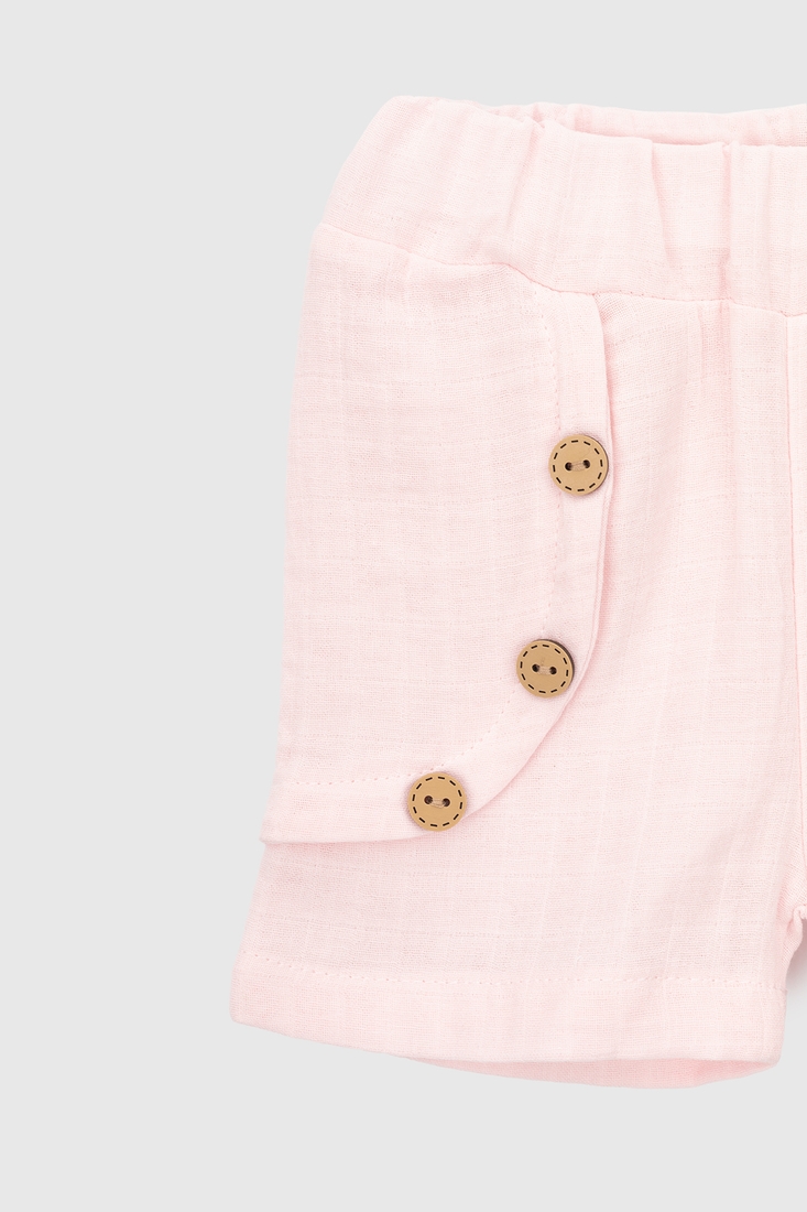 Фото Костюм (блуза+шорти) для дівчинки Beyaz Bebek 2201 92 см Рожевий (2000990302526S)