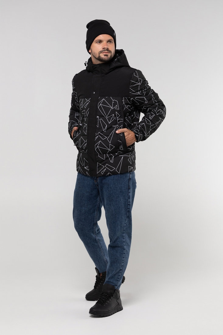 Фото Куртка зимняя мужская 6688 4XL Черный (2000989891093W)