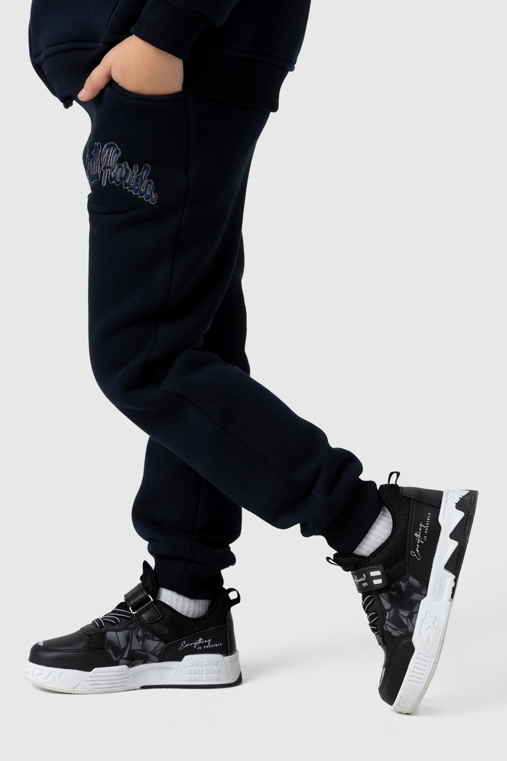 Фото Спортивний костюм для хлопчика (світшот, штани) Ecrin 2026 116 см Темно-синій (2000990222930W)