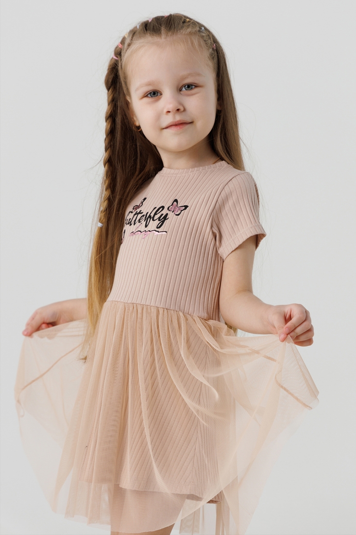 Фото Платье для девочки Viollen 3232 122 см Бежевый (2000990272010S)