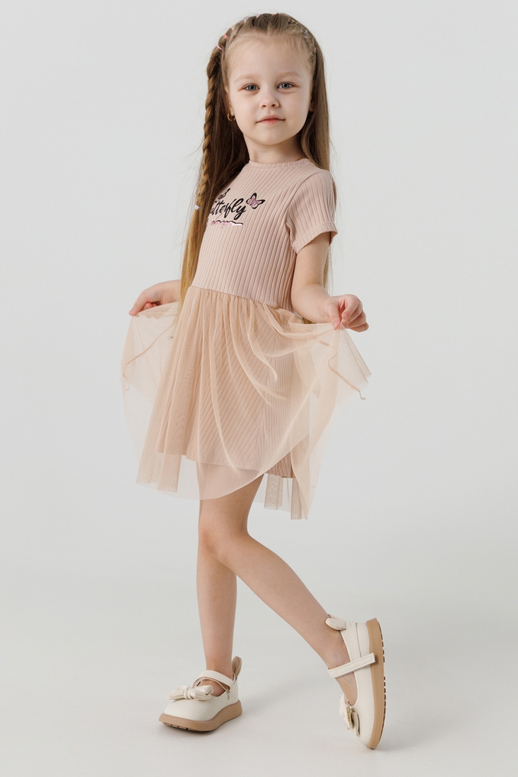 Фото Платье для девочки Viollen 3232 98 см Бежевый (2000990271976S)