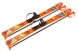 Детские лыжи с палками ТехноК 9260 Оранжевый (4823037609260)