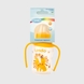 Бутылочка круглая Lindo LI146 с силиконовой соской Желтый (2400570744010) Фото 2 из 4