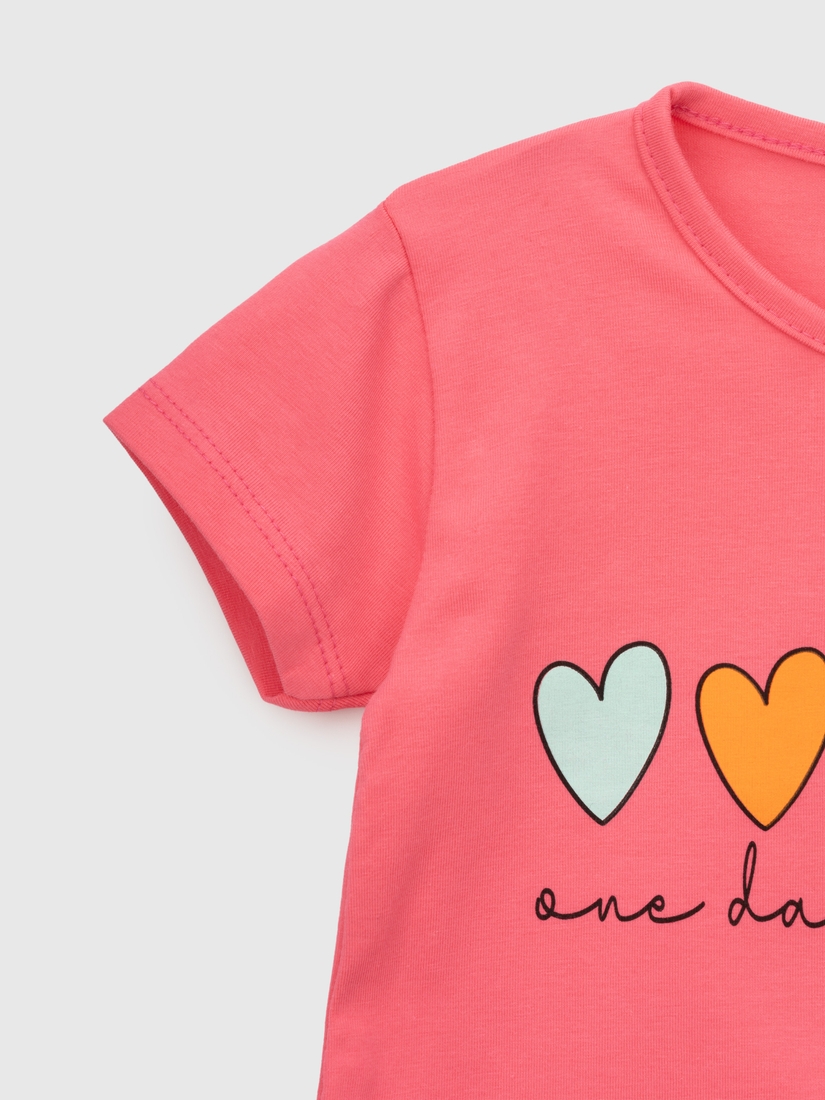 Фото Костюм футболка+шорты для девочки Baby Show 16488 110 см Розовый (2000990554123S)