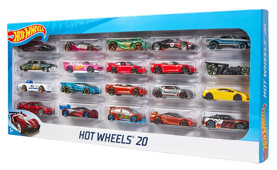 Фото Игровой набор Hot Wheels 20 базовых машинок в ассортименте (H7045) (027084257373)